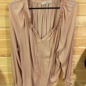 Loft blush blouse